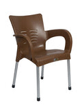 Wings Relaxo Heavy Duty Plastic Chair with Metal Legs